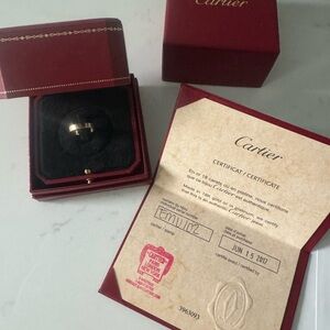 Cartier love wedding band